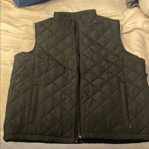 Men's Black Quilted Vest